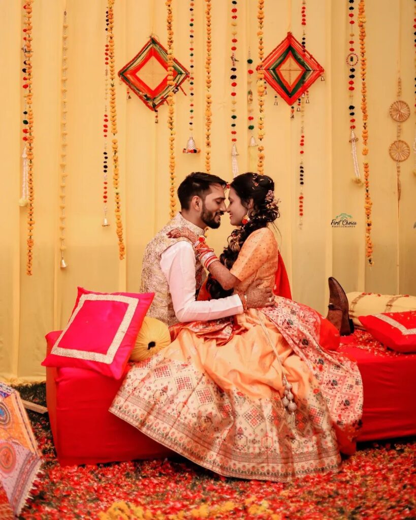 Haldi Ceremony Pose