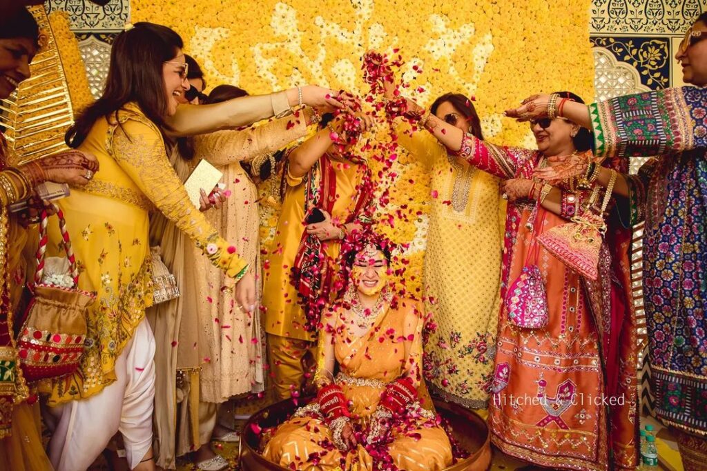 Haldi Ceremony Pose