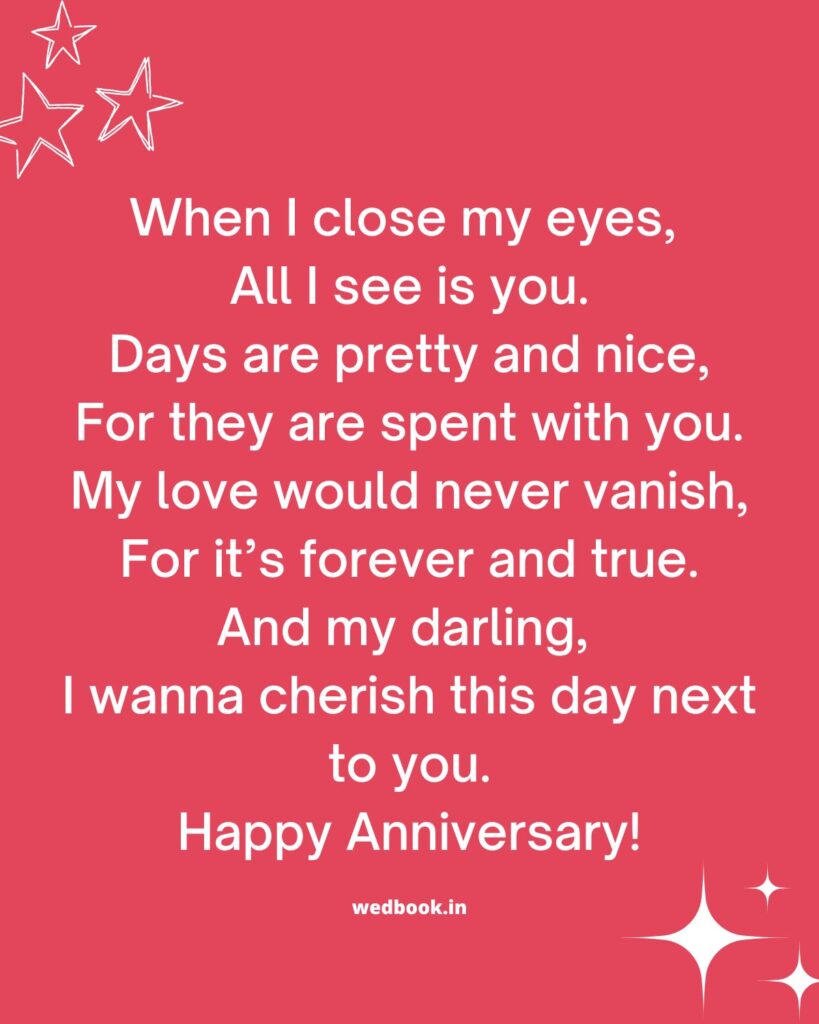 1st anniversary wishes for couple