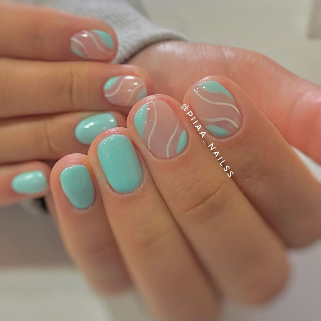 Blue Summer Nail Designs