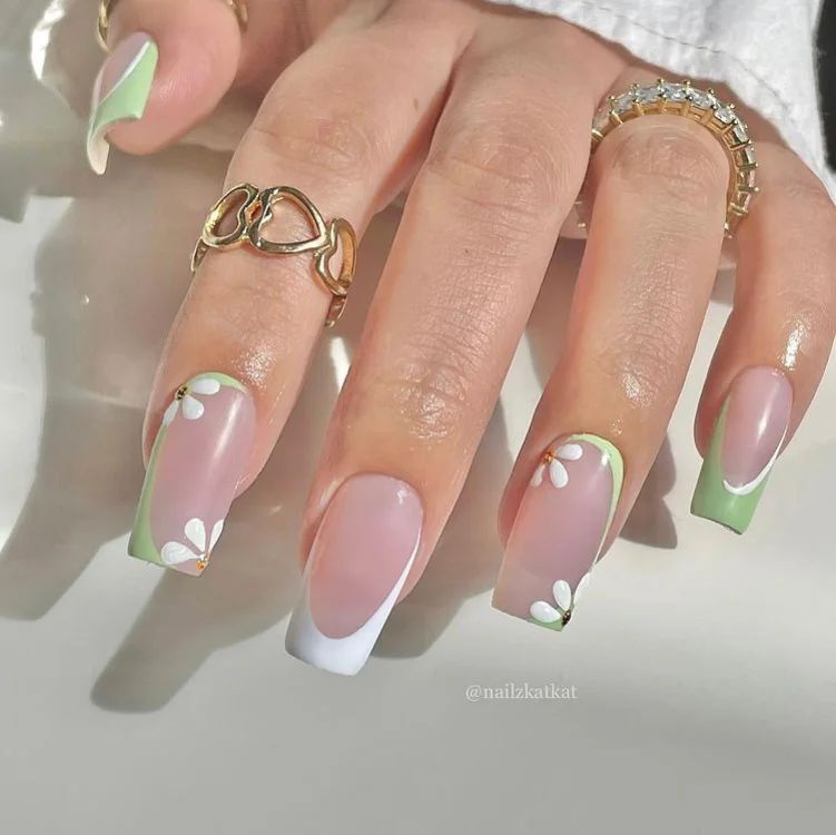 Coffin Summer Nails