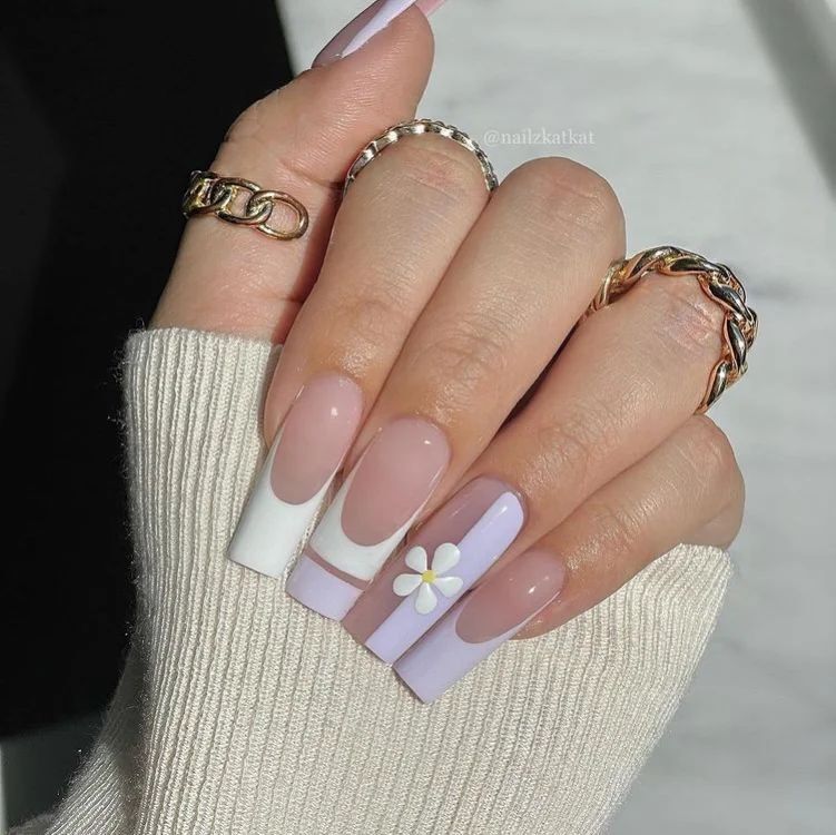 Coffin Summer Nails