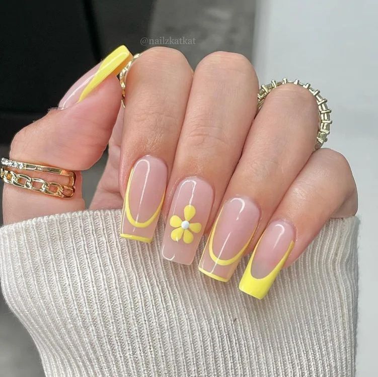 Coffin Summer Nails