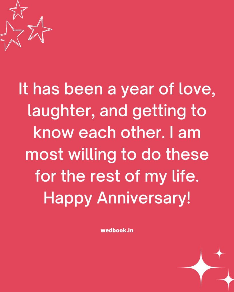 1-Year Anniversary Wishes For Husband