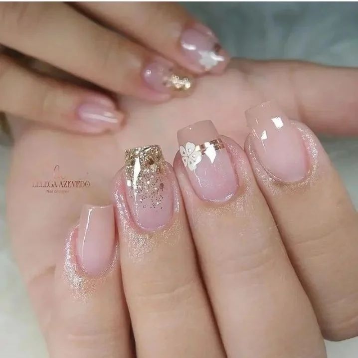 Glitter Summer Nails