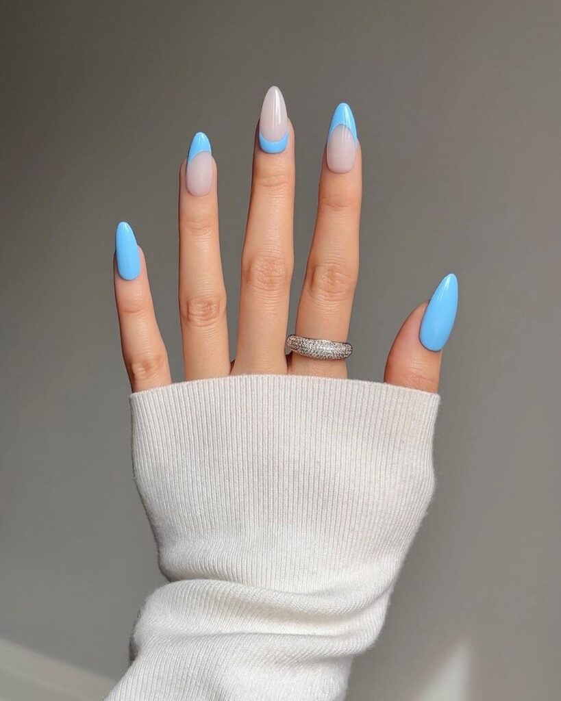 Blue Summer Nails