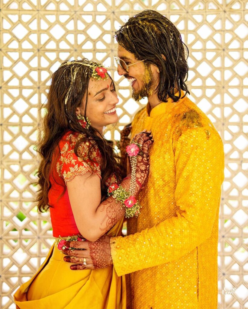 Haldi Ceremony Pose