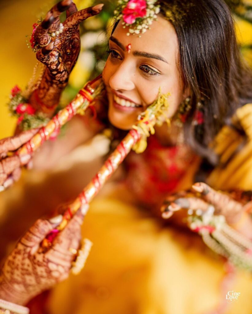 Haldi Ceremony Pose