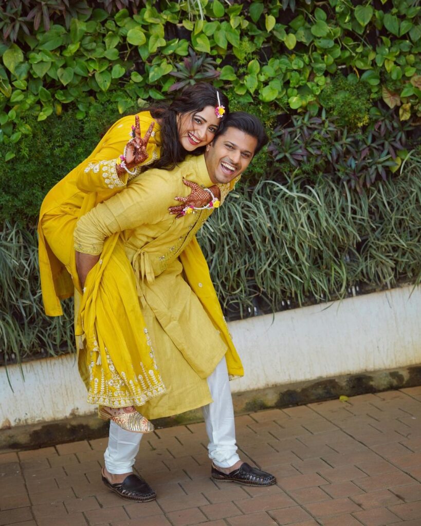 Haldi Ceremony Pose