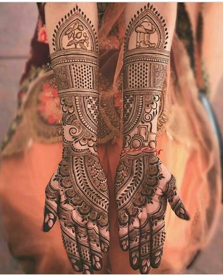 Bridal Mehndi Design For Legs