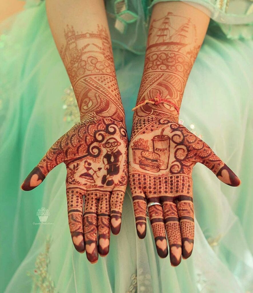 Bridal Mehndi Design For Legs