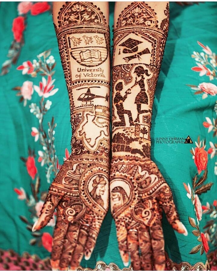 Bridal Mehndi Design For Legs