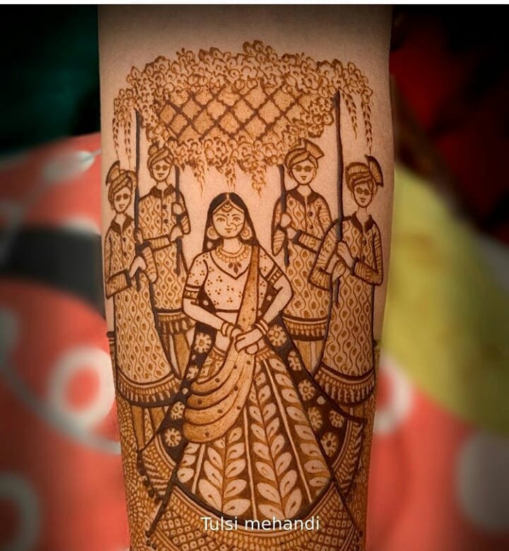 Stylish Bridal Mehndi Design