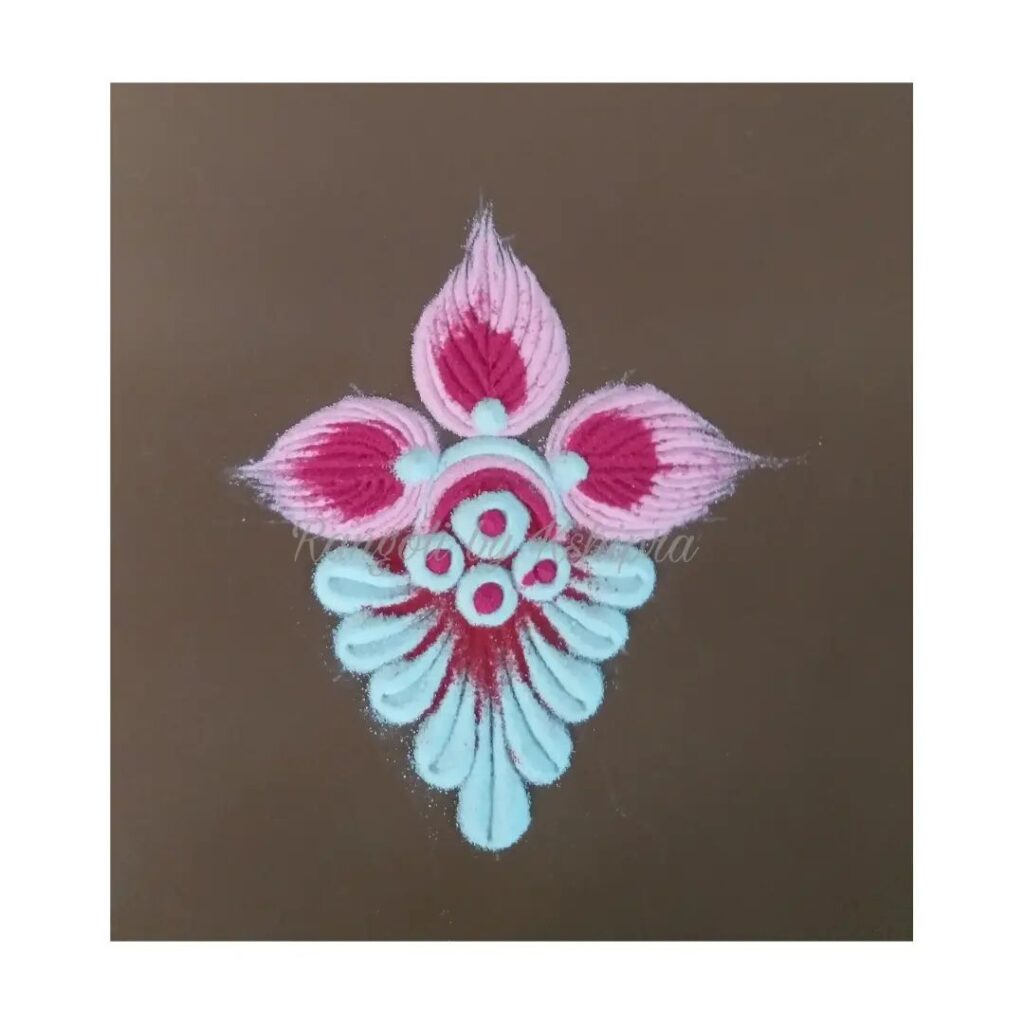 Flower Rangoli Design Images - फूल रंगोली