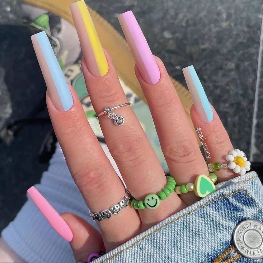 Spring Nail Designs Coffin