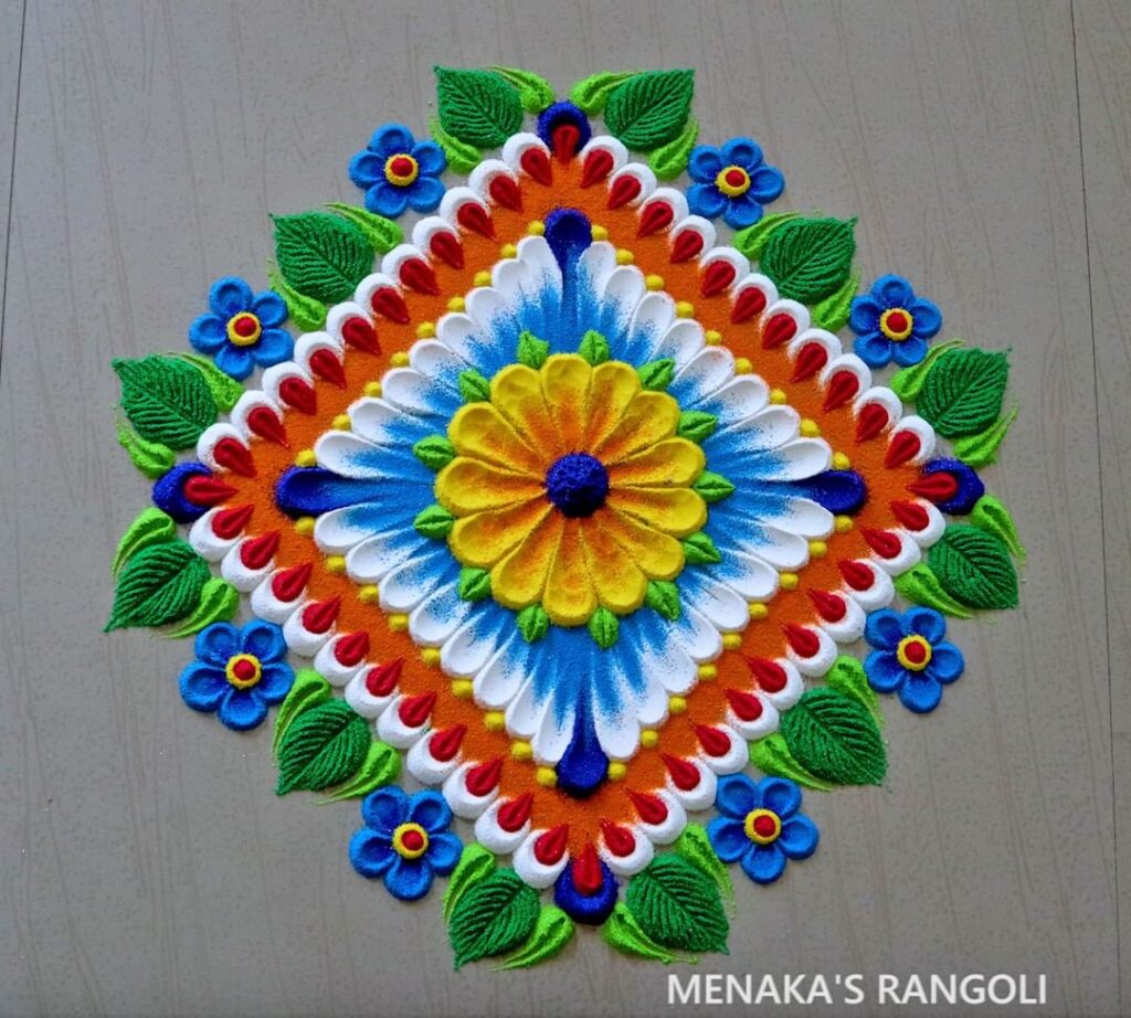 Flower Rangoli Designs