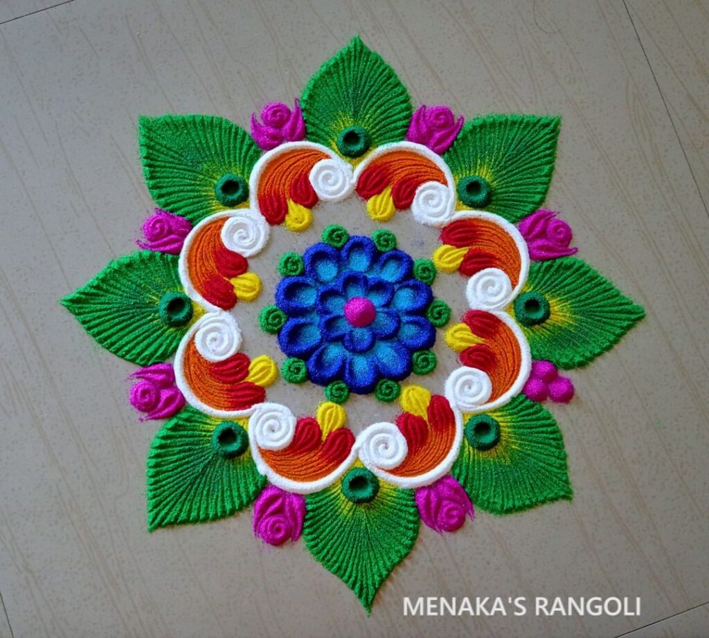 Flower Rangoli Designs