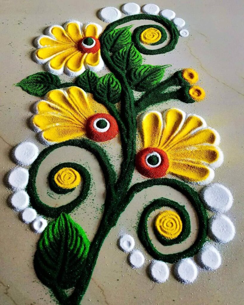 Simple Rangoli Designs For Beginners||rangoli Art||rangoli Drawing||new  Kolangal||chukkala Muggulu 2023