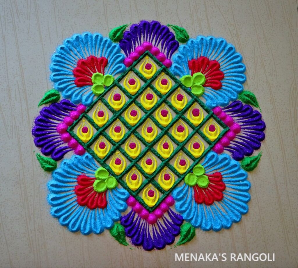 Rangoli Coloring Pages - Free Printable Coloring Pages for Kids