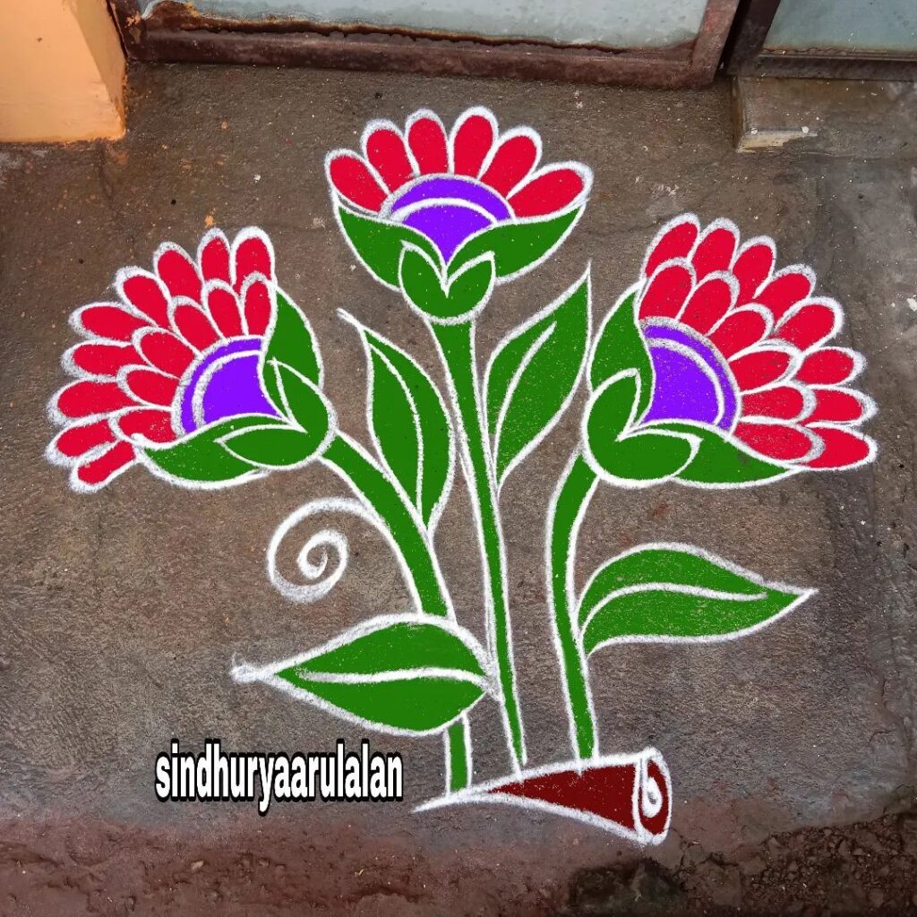 Simple Rangoli Ideas