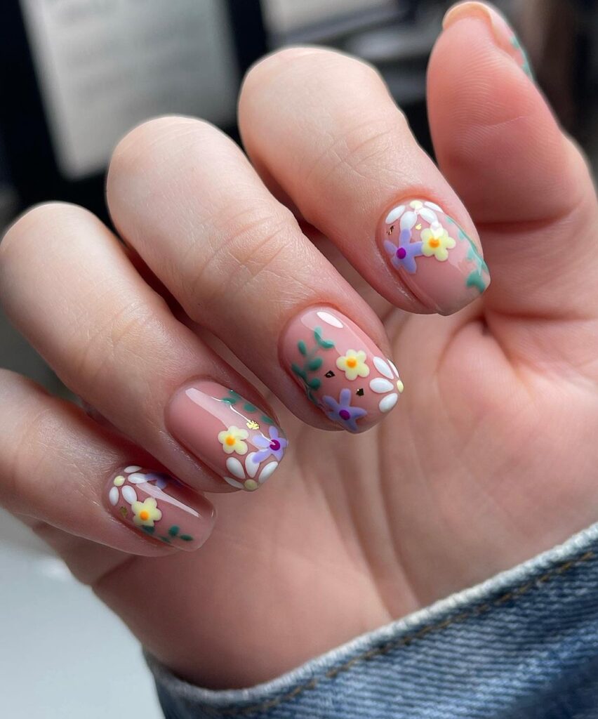  Floral Spring Nail Designs