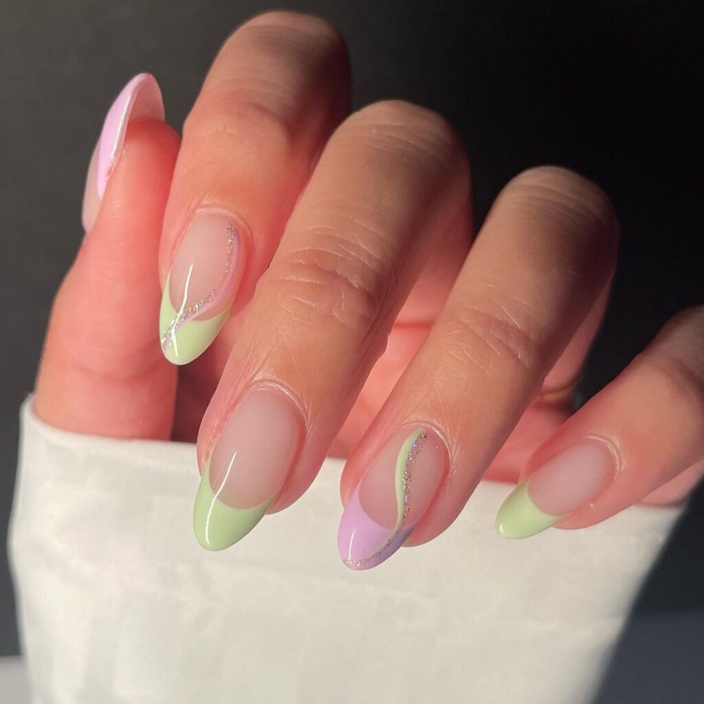 French Tip Spring Summer Nail Designs