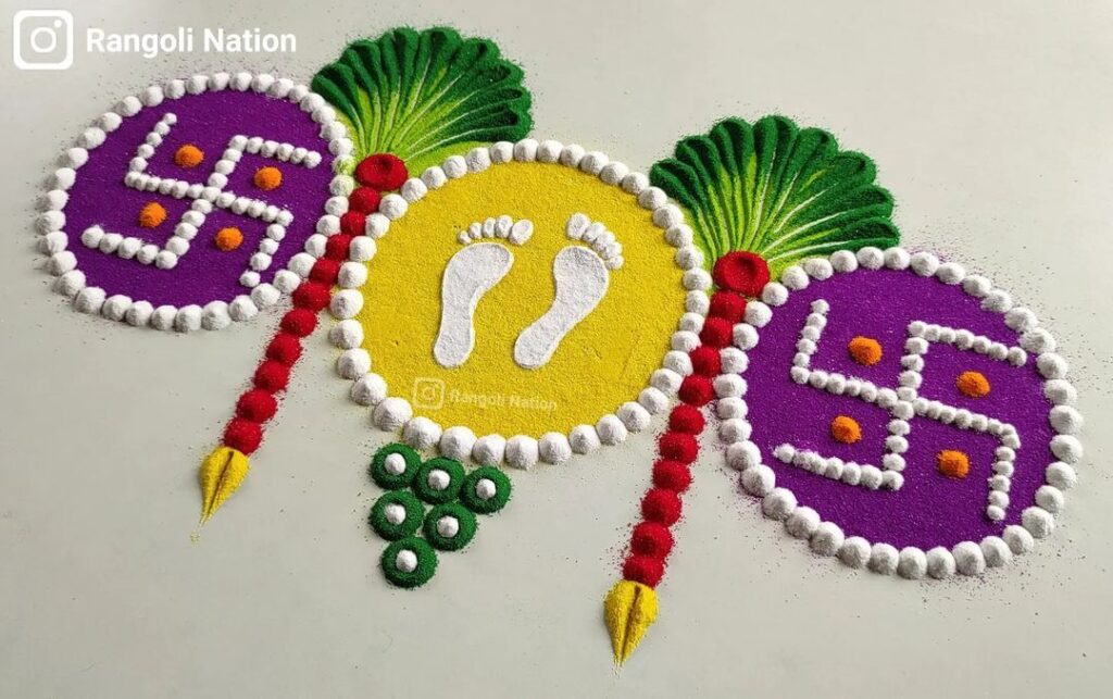 21 Small Rangoli Designs For Beginners To Try