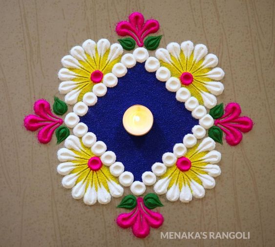 very simple rangoli designs for home