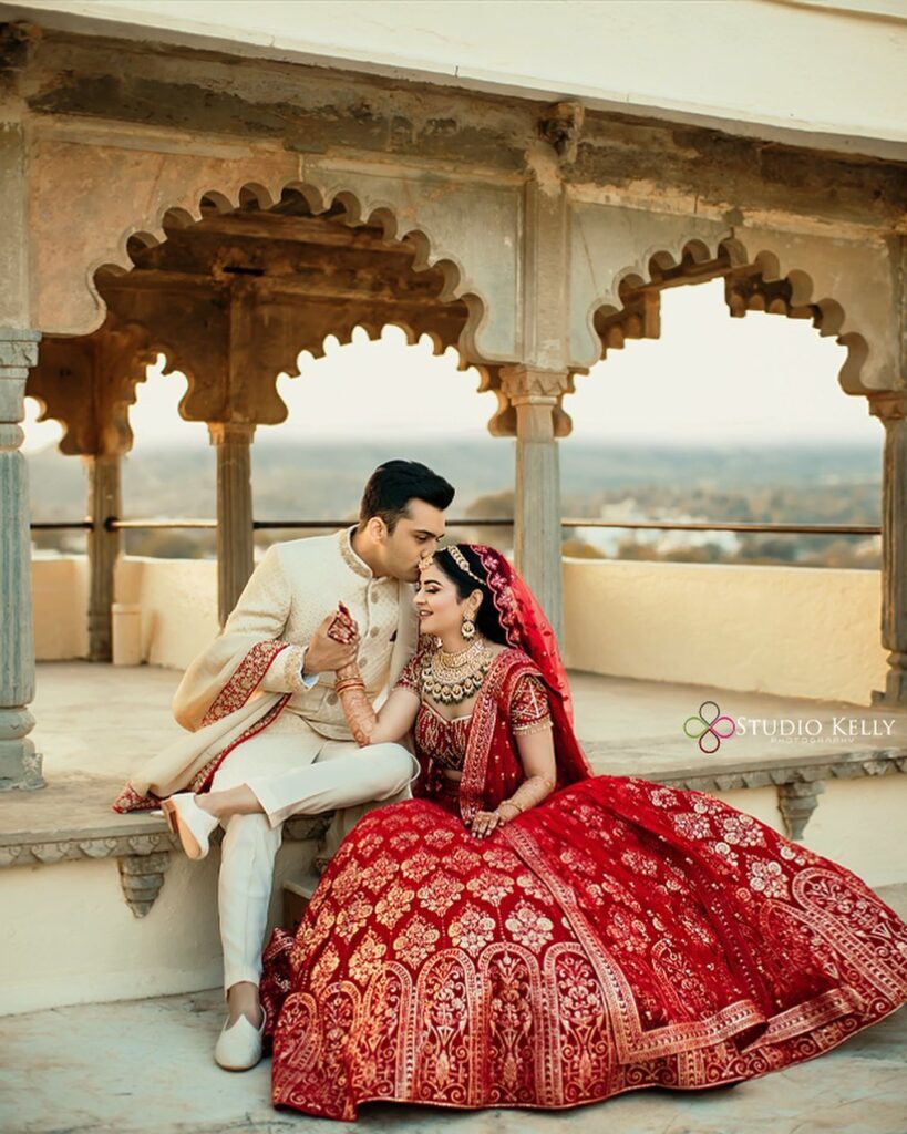 Romantic Indian Wedding Couple Poses
