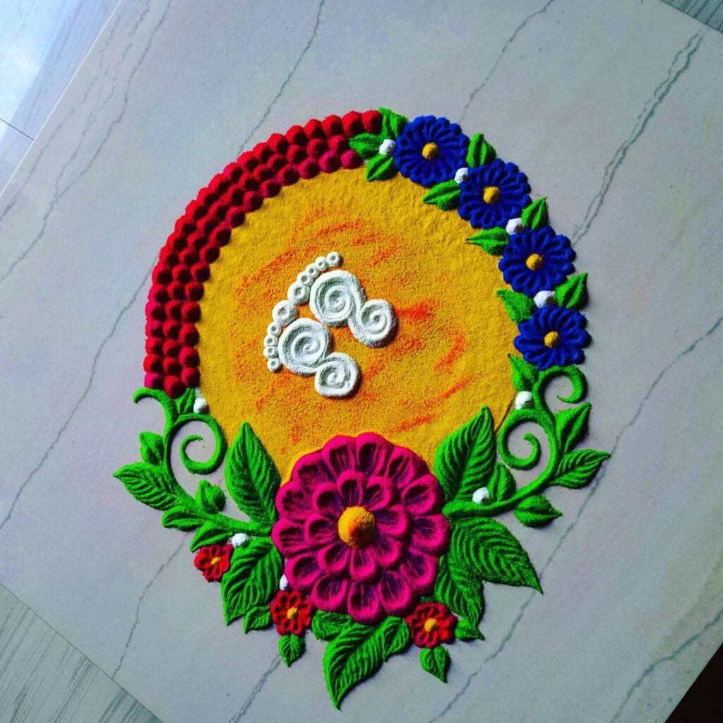 rangoli designs for diwali ganpati