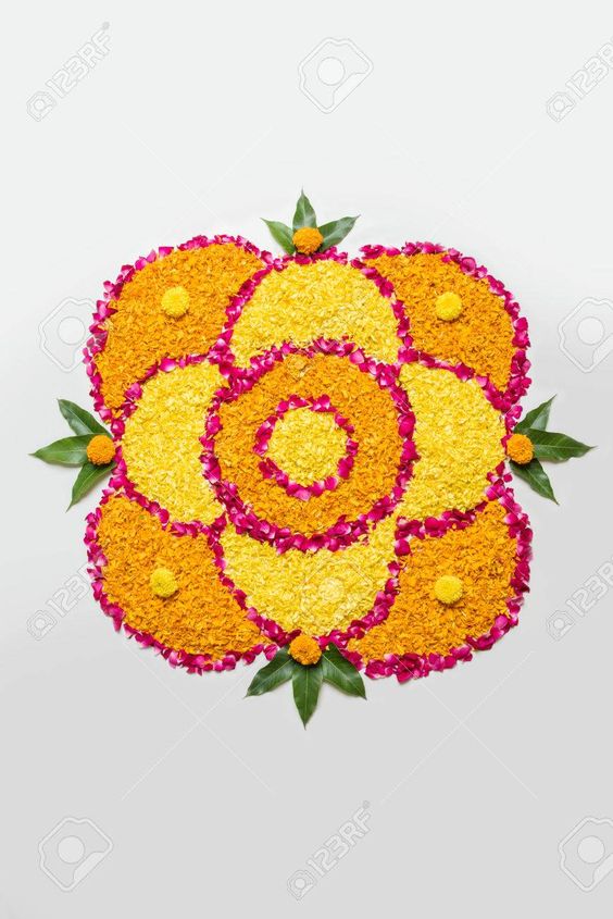  Flower Rangoli Designs