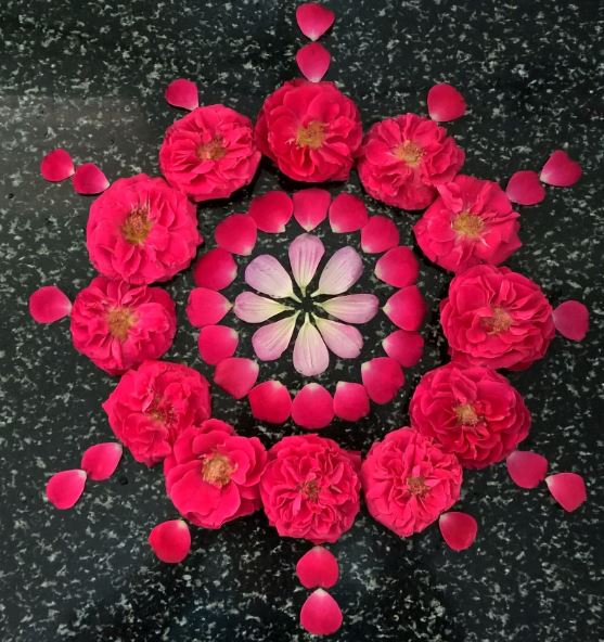 Flower Rangoli Designs