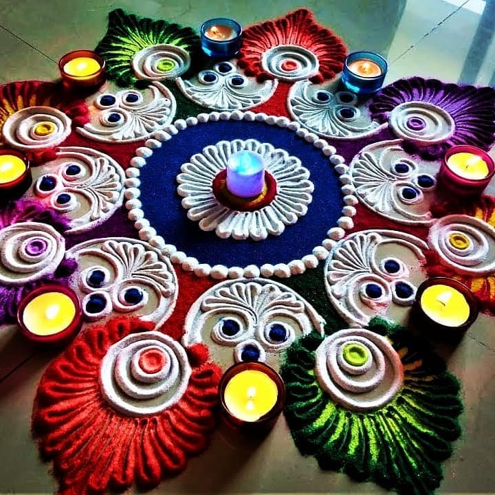 Rangoli Designs White