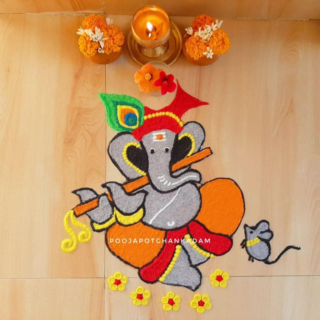 Simple Rangoli Designs