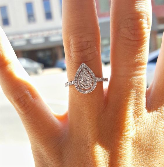 Tiffany Halo Engagement Ring