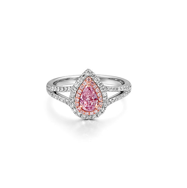 Pink Split Shank Ring