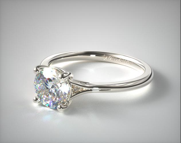 Engagement Ring With Split Bands 