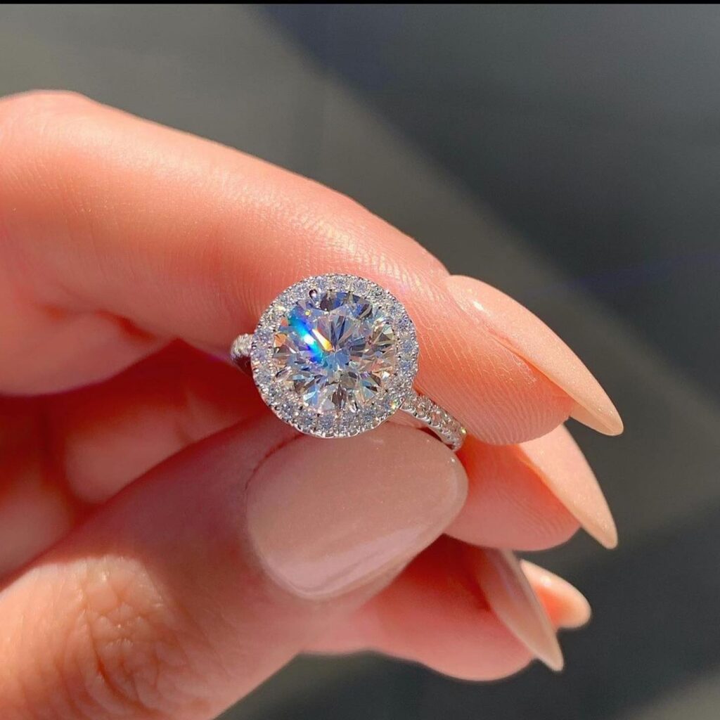 Tiffany Halo Engagement Ring
