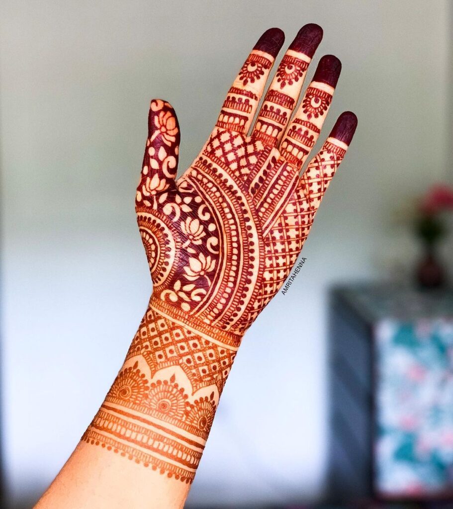 Bridal Karwa Chauth Mehndi Designs