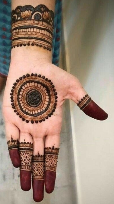 Easy Karwa Chauth Mehndi