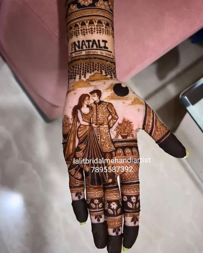 Modern Karva Chauth Mehndi