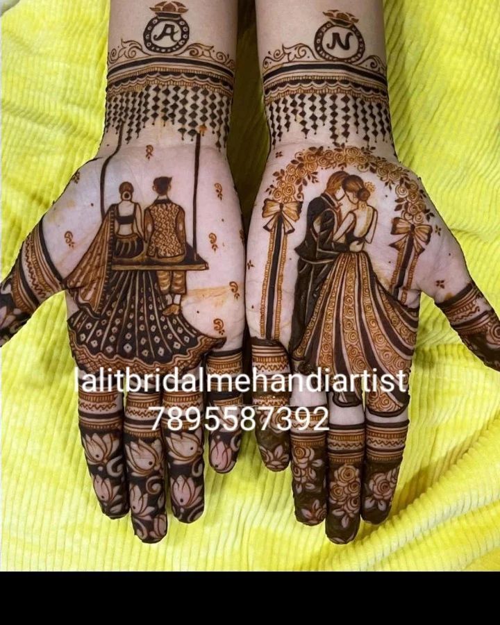 Modern Karwa Chauth Mehndi Designs