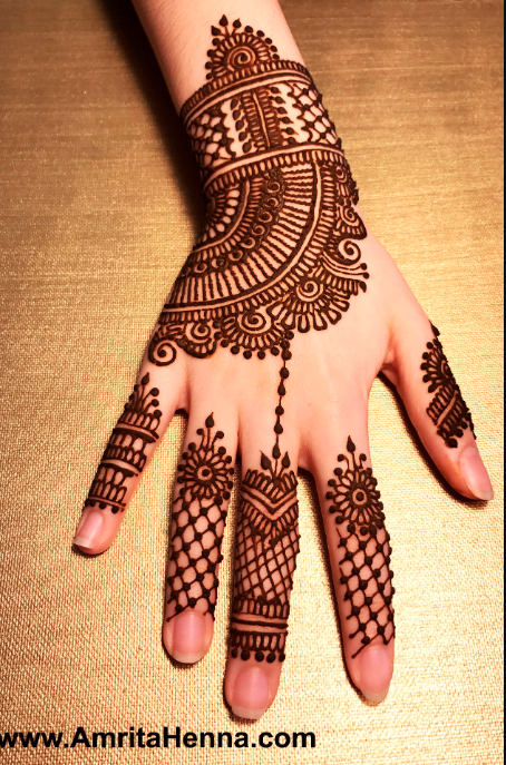 Easy Karwa Chauth Mehndi