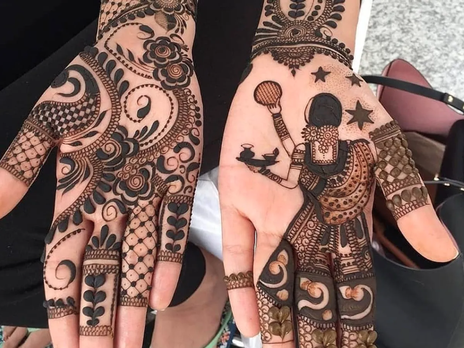 Modern Karwa Chauth Mehndi Designs