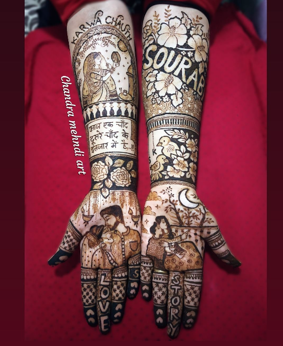 Modern Karwa Chauth Mehndi Designs