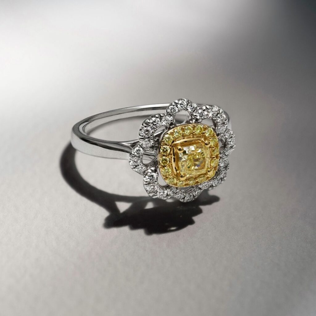 Yellow Diamond Engagement Ring