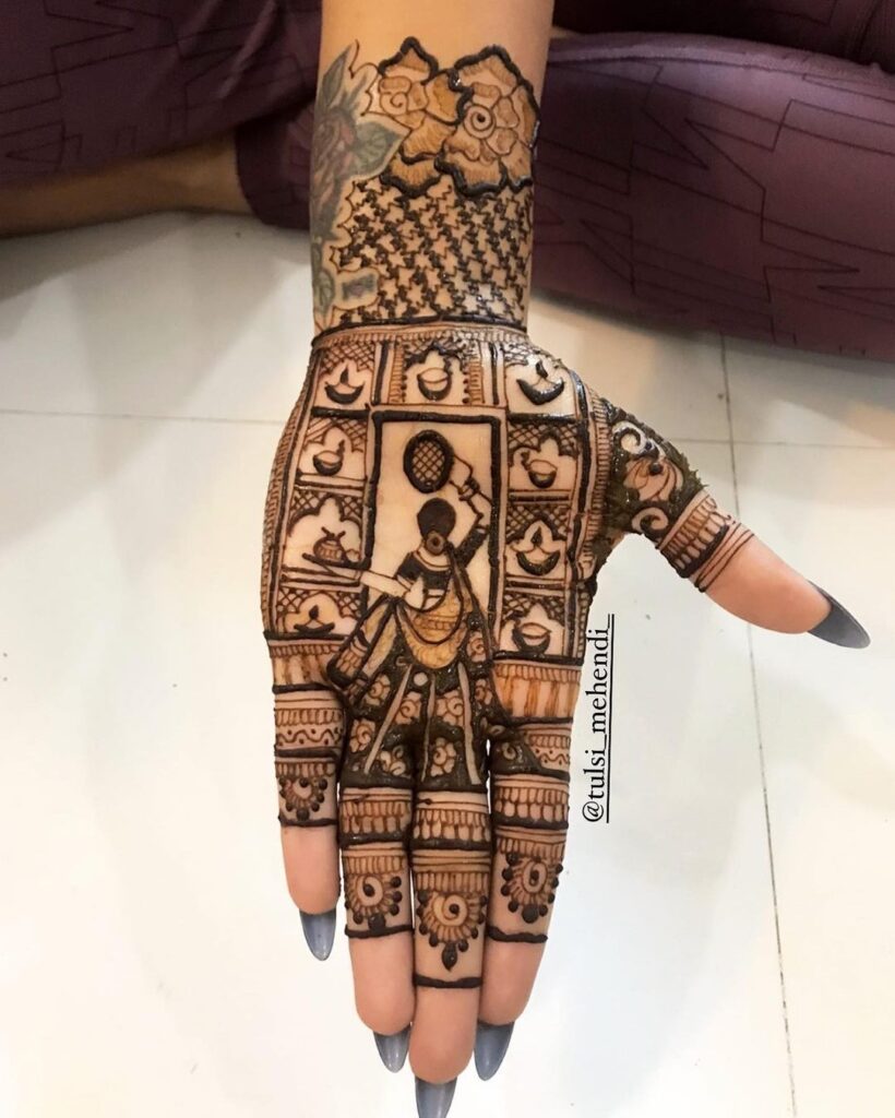 Bridal Karwa Chauth Mehndi Designs