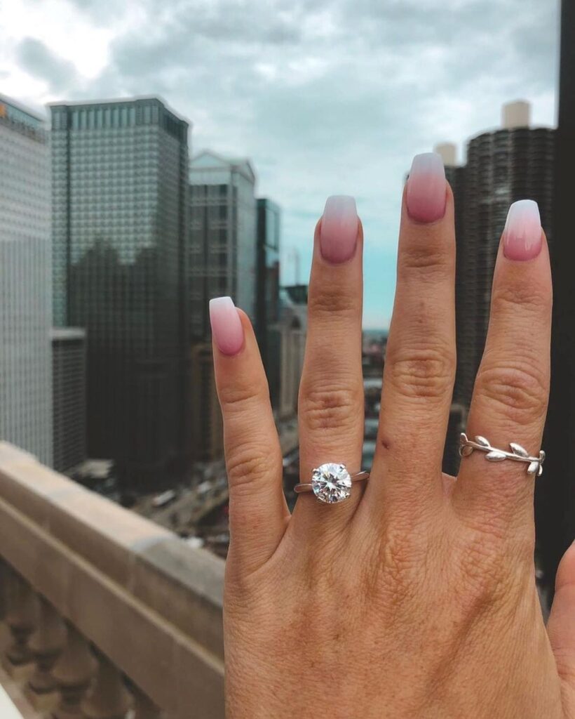 Engagement French Nails