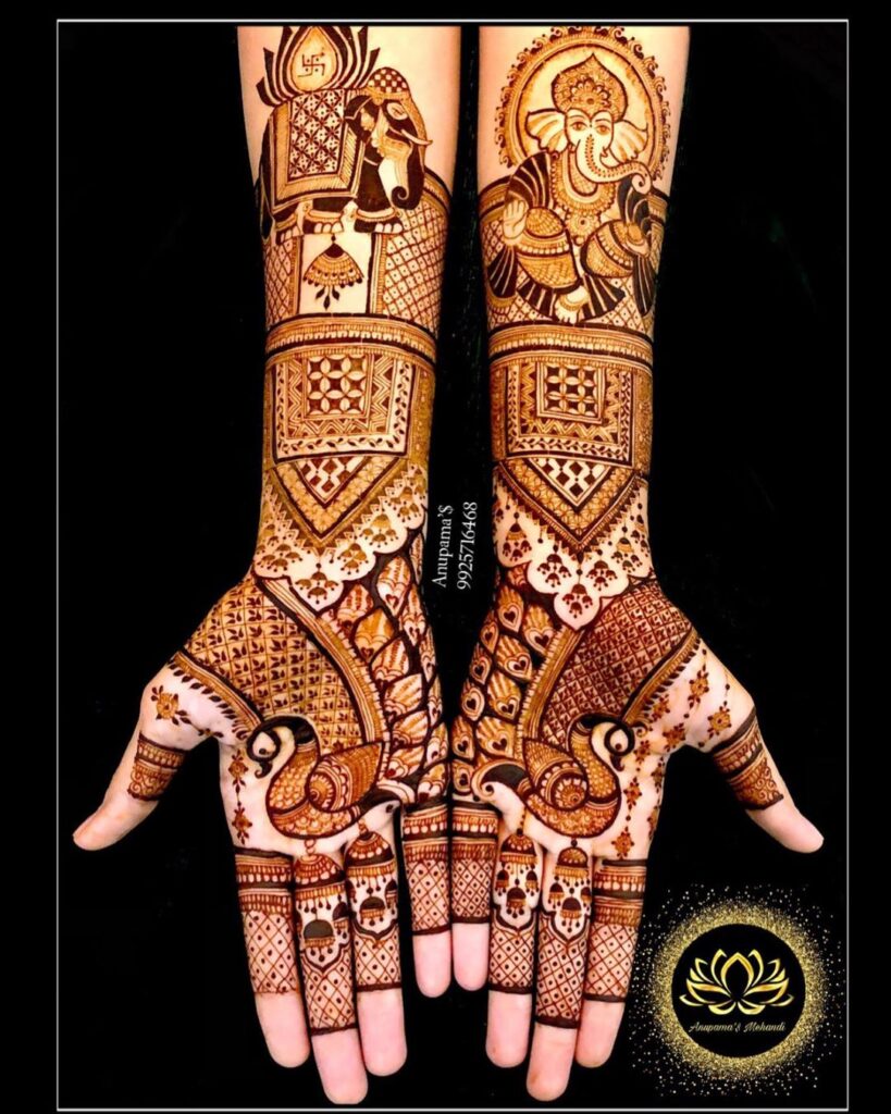 Modern Karva Chauth Mehndi Designs