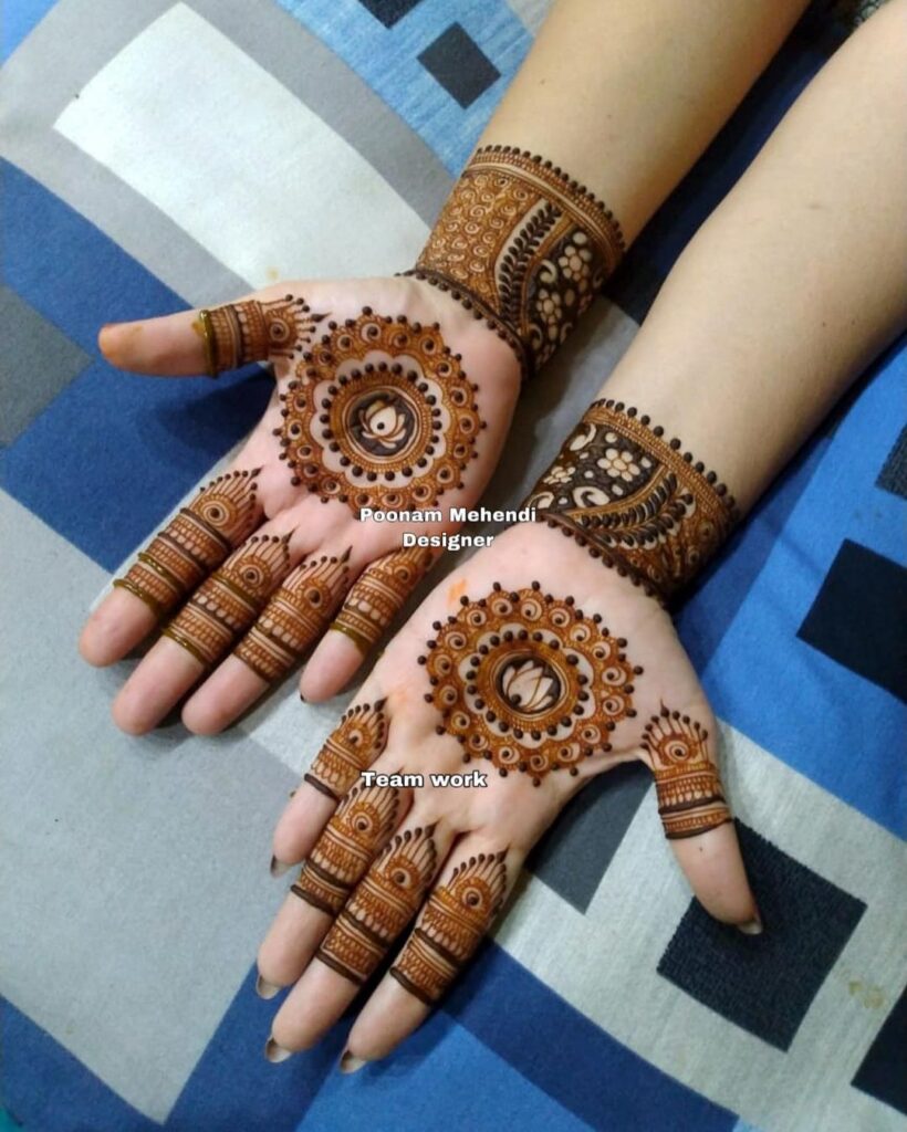 Simple Karva Chauth Mehndi